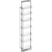 VS TAL Larder-7, H-2140-2330 мм W-300 ММ, 7 корзин, Classic Серебро (RAL 9006)