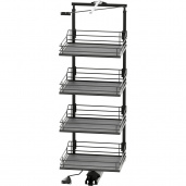VS TAL Gate-4, Premea Lava Grey, H-1450- 1700 мм, W-600 мм, 4 корзины 