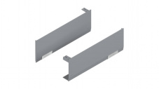 22.8000  Комплект заглушек к AVENTOS HF/HS/HL top, гладкий, прав.+лев.Светло-серый/цв.нерж.сталь