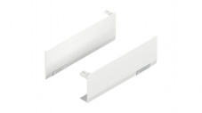 22.8000  Комплект заглушек к AVENTOS HF/HS/HL top, гладкий, прав.+лев.Белый шелк/цв.нерж.сталь