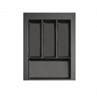Лоток для столовых приборов AQ TRAY, 400 мм, графит