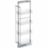 VS TAL Larder-4, H-1450-1700 мм, W-300 мм, 4 корзины, Classic Серебро (RAL 9006)