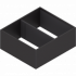 AMBIA-LINE рама для LEGRABOX ящик с высоким фасадом, сталь, от НД=270 мм, ширина=242 мм, Терра-черный, матовый